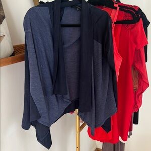 Navy Blue Women's Open Front Cardigan